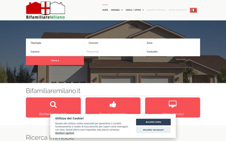Screenshot of bifamiliaremilano.it