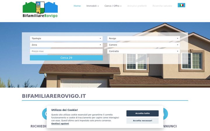 Screenshot of bifamiliarerovigo.it