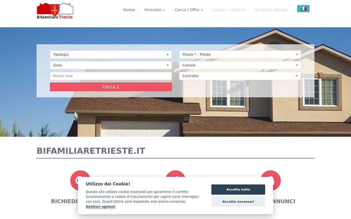 Screenshot of bifamiliaretrieste.it