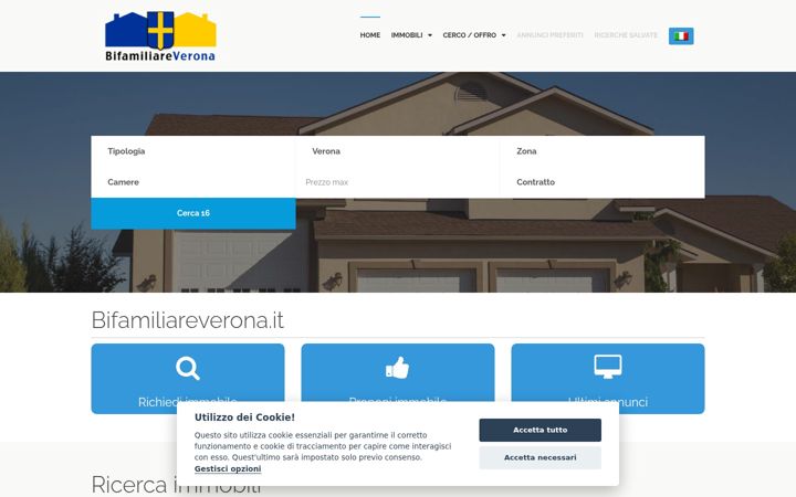 Screenshot of bifamiliareverona.it