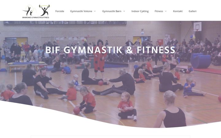 Screenshot of bifgym.dk