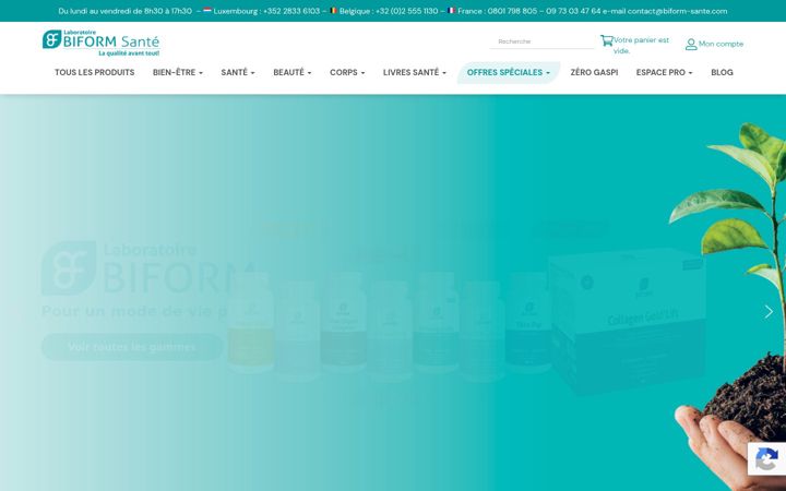 Screenshot of biform-sante.com