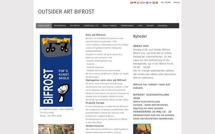 Screenshot of bifrostart.dk
