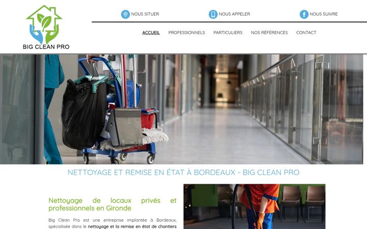 Skjermbilde av big-clean-pro.fr