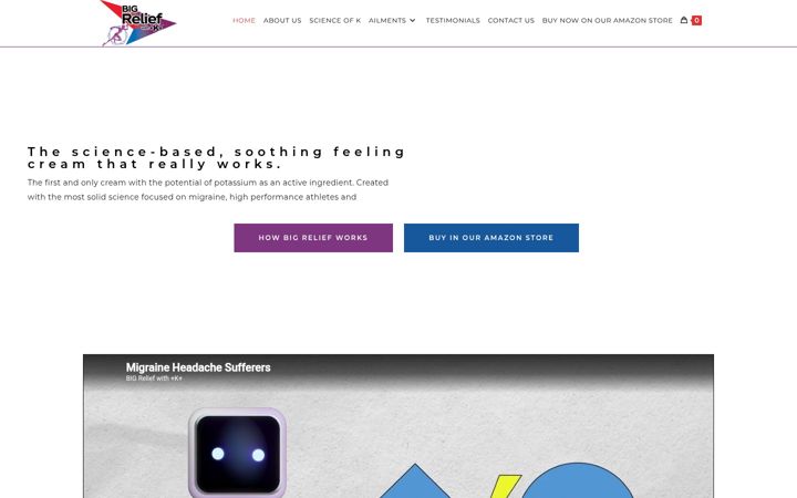 Screenshot of big-relief.com