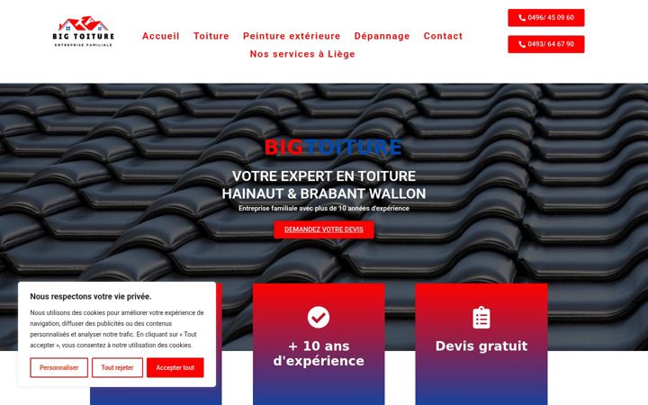 Screenshot of big-toiture.be