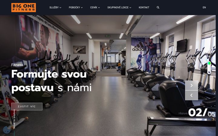 Skærmbillede af big1fitness.cz