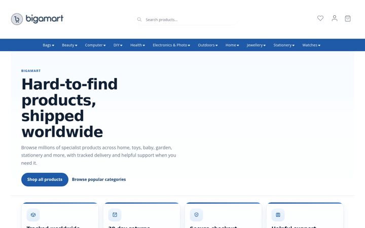 Screenshot of bigamart.com
