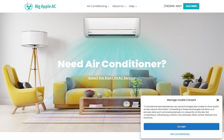 Screenshot of bigappleac.com