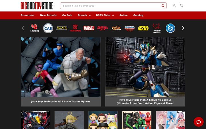 Screenshot of bigbadtoystore.com