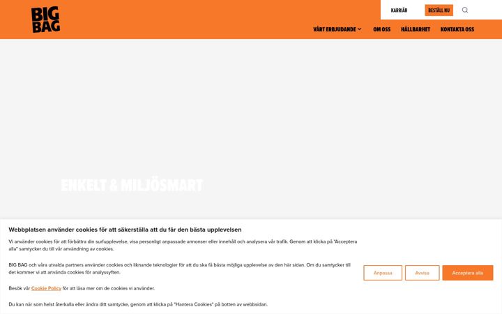 Screenshot of bigbag.se