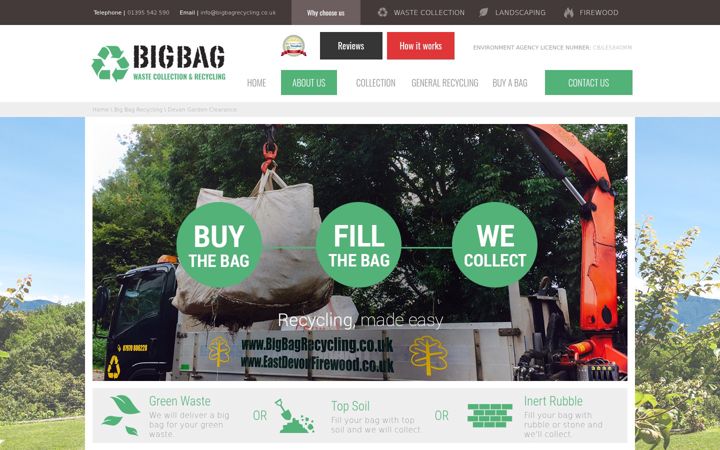 Screenshot of bigbagrecycling.co.uk