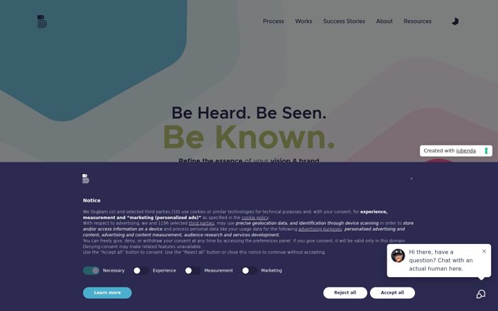 Screenshot of bigbam.co