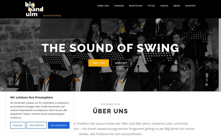 Screenshot of bigband-ulm.de