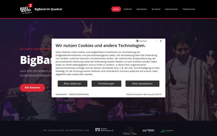 Екранна снимка на bigband2.de