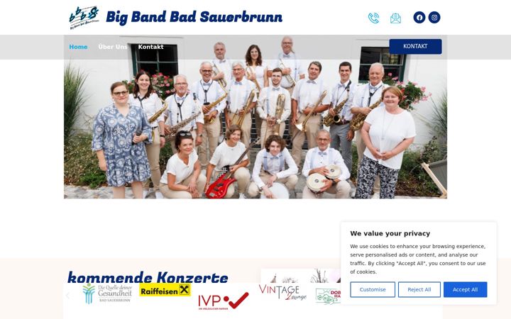 Screenshot of bigbandbadsauerbrunn.at