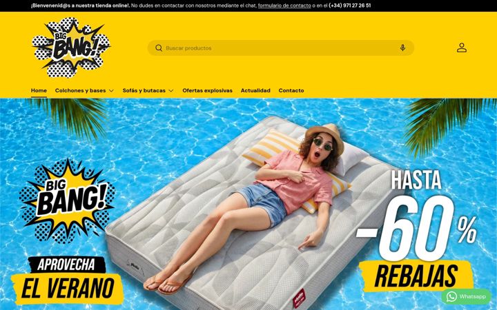 Screenshot of bigbangoutlet.com