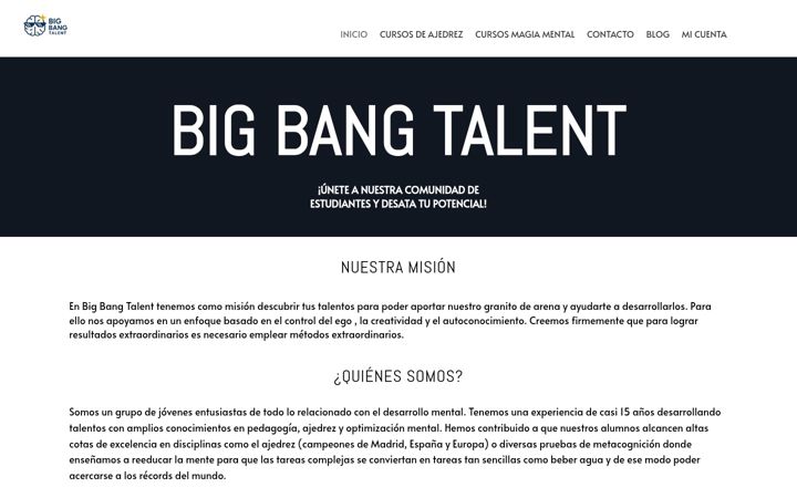 Screenshot of bigbangtalent.es