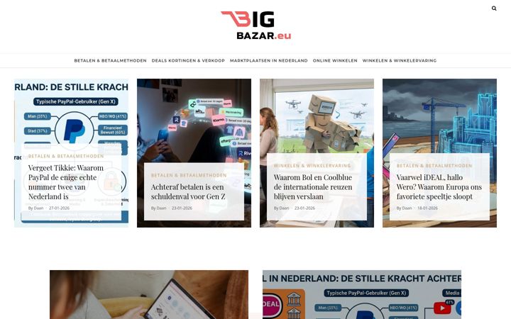 Skjámynd af bigbazar.eu