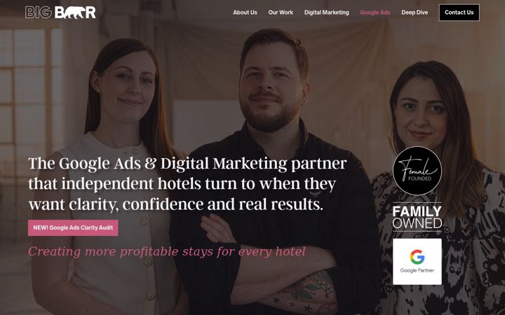 Screenshot of bigbear.marketing