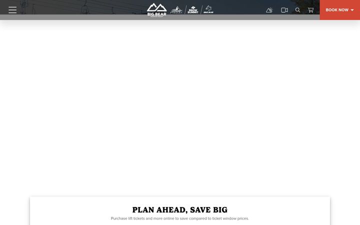 Screenshot of bigbearmountainresort.com