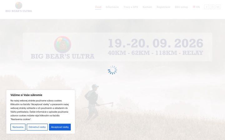 Screenshot of bigbearsultra.sk