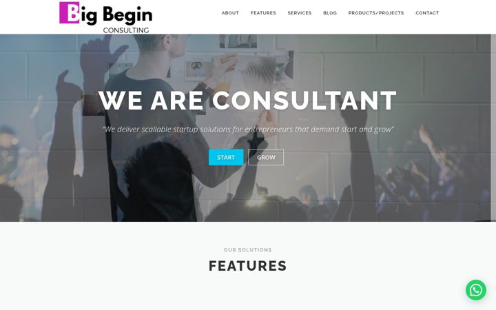 Screenshot von bigbegin.co.uk