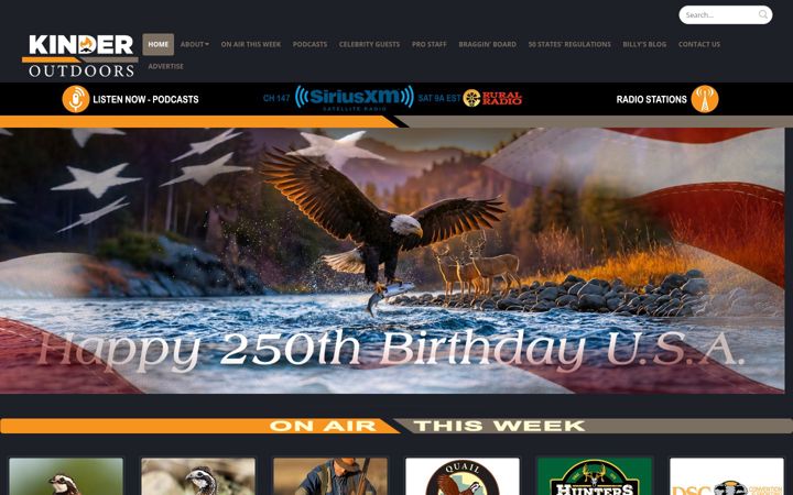 Screenshot of bigbillykinderoutdoors.com