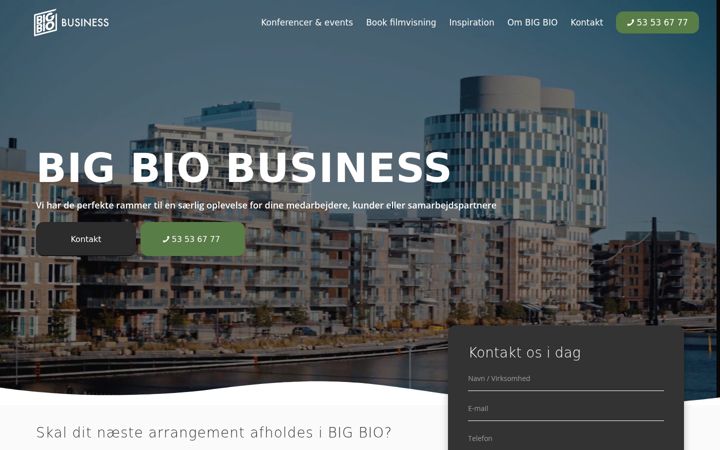Screenshot of bigbiobusiness.dk