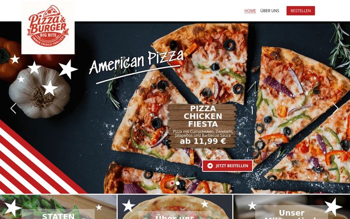 Screenshot of bigbitepizza.de