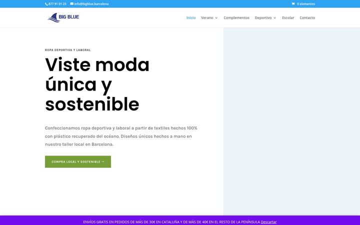 Screenshot of bigblue.barcelona