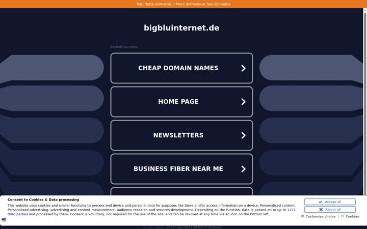 Screenshot of bigbluinternet.de