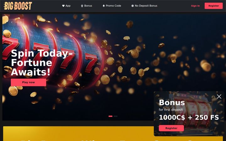 Screenshot of bigboostcasino.io