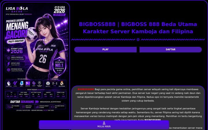 Screenshot of bigboss888.org