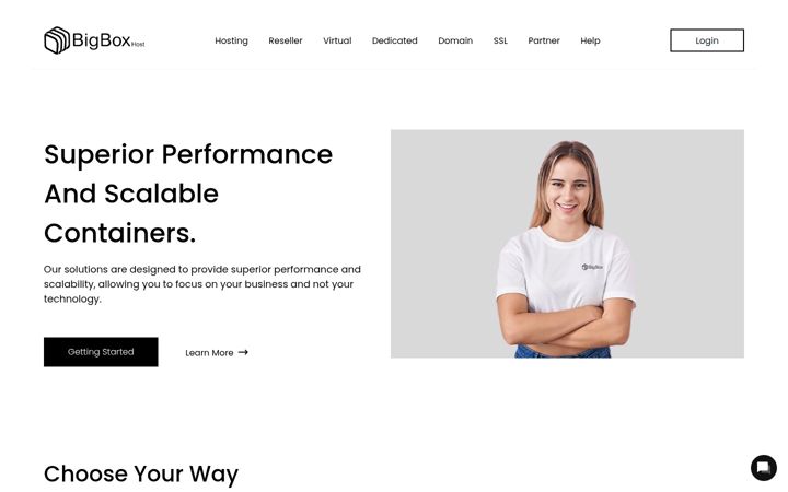 Captură de ecran a bigboxhost.com