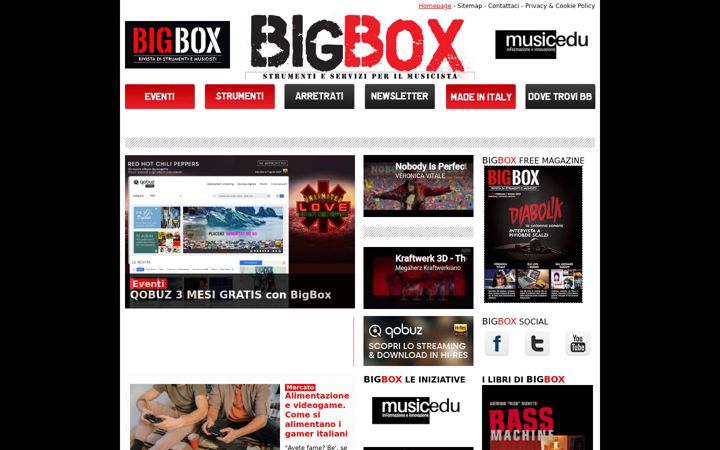 Skærmbillede af bigboxmedia.it