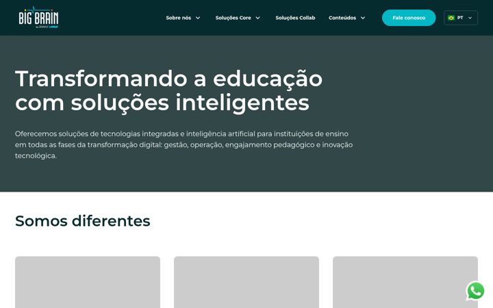 Screenshot stránky bigbrain.com.br