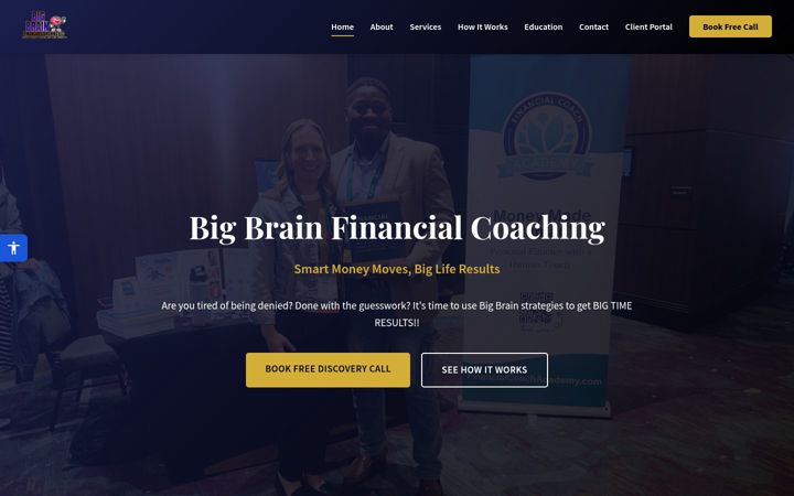 Screenshot of bigbrainfinancial.com