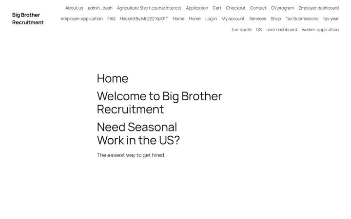 Screenshot of bigbrotherrecruitment.co.za