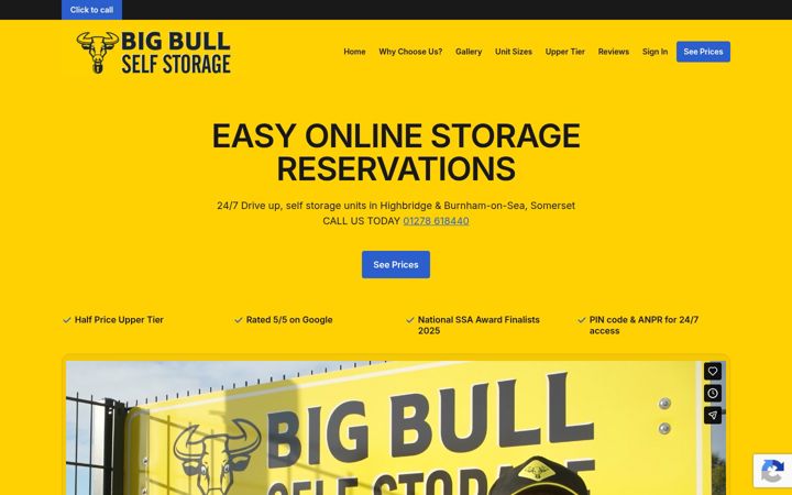 Screenshot του bigbullstorage.co.uk