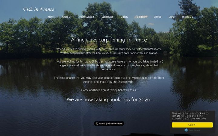 Screenshot of bigcarpfishinfrance.com