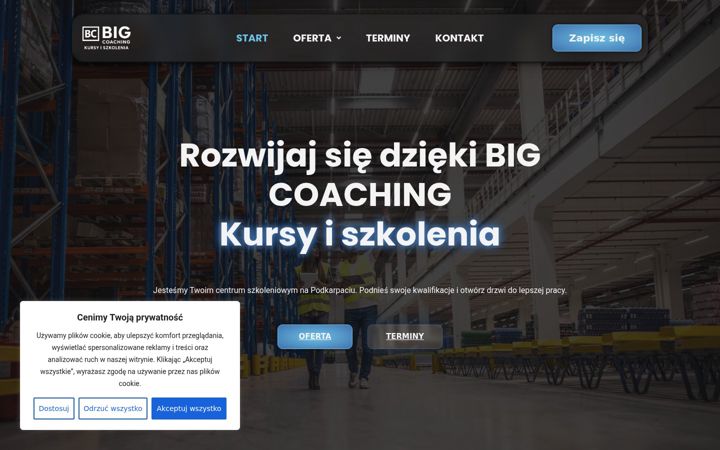 Screenshot of bigcoaching.pl