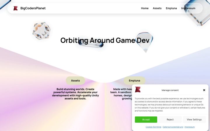 Screenshot of bigcodersplanet.com