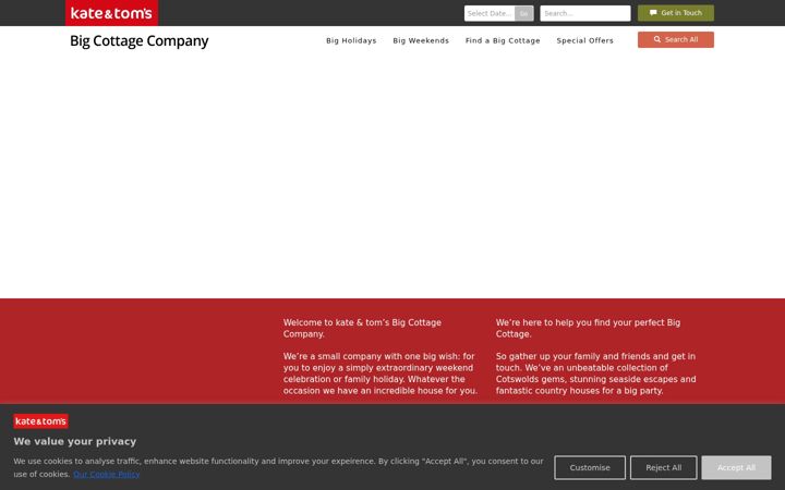 Screenshot of bigcottage.com