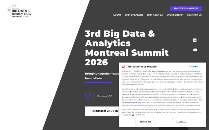 Screenshot of bigdatamontreal.ca