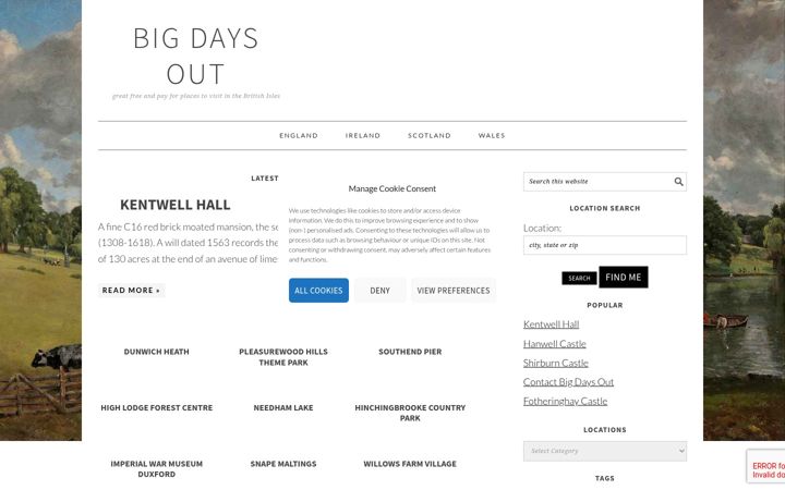 Screenshot of bigdaysout.com