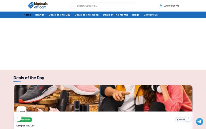 Screenshot of bigdealsoff.com