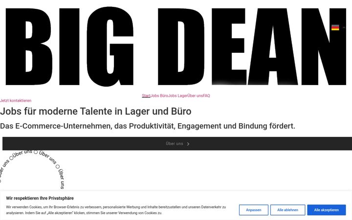 Screenshot of bigdean-jobs.de