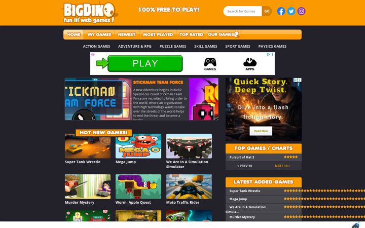 Screenshot of bigdino.com