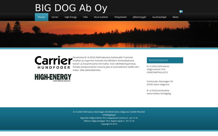 Screenshot of bigdog.fi